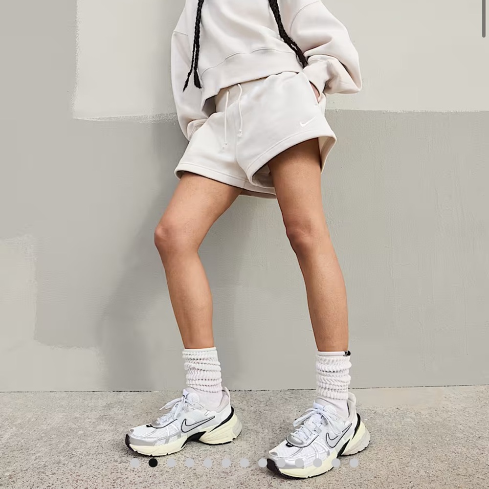 Nike White, Black, Silver Sneakers